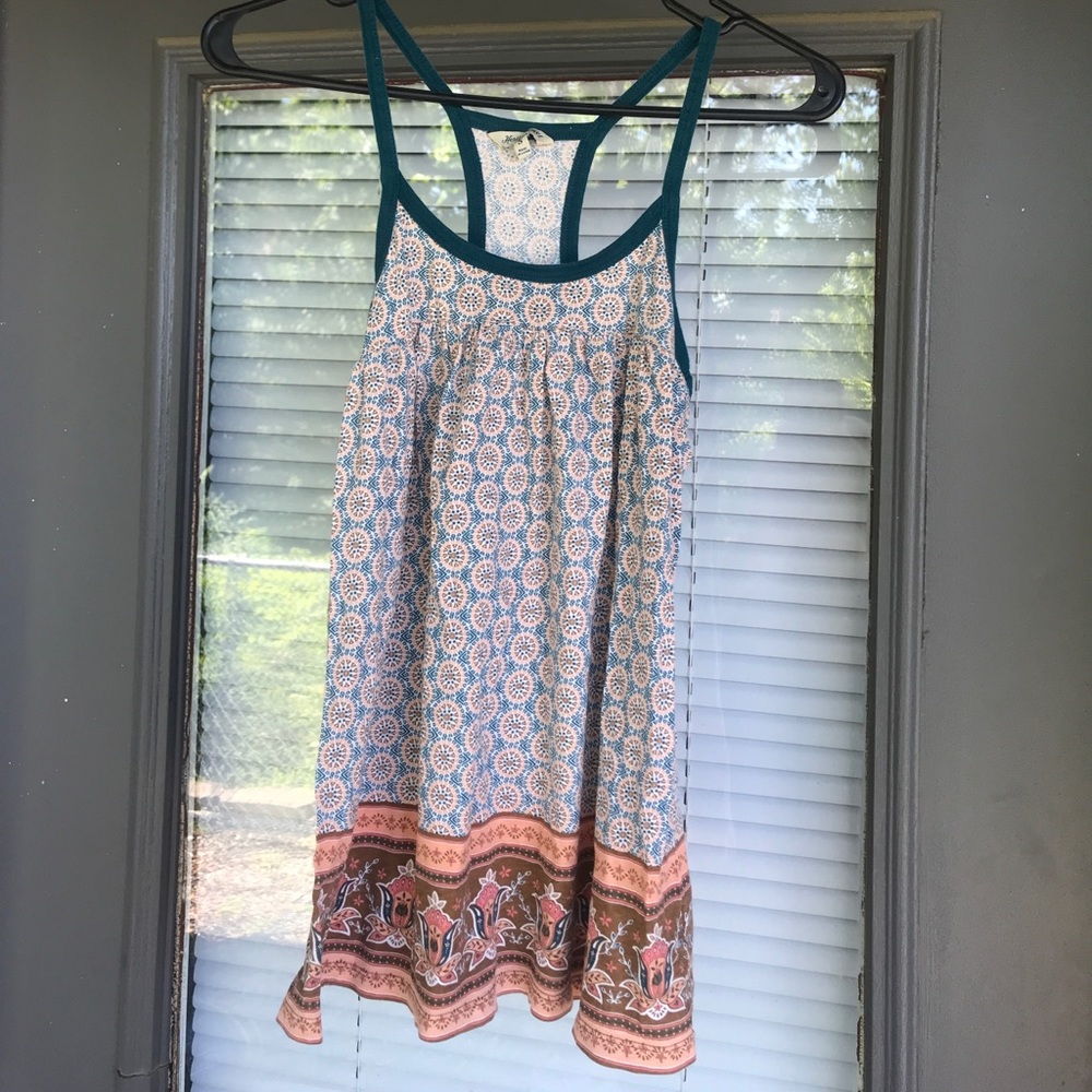 Heritage pattered tank top